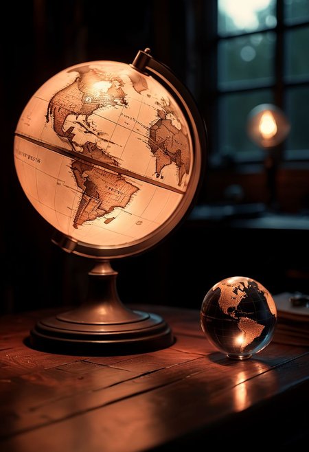 glamour portrait photo, macro, a captivating vibrant glow, detailed glowing black and white globe on a dark wood table, ethereal, smoky backdrop. throwing a translucent white/tanslucent dark/bright fade, 100mm f/2.8 macro lens, atmospheric haze, Film grain, cinematic film still, shallow depth of field, highly detailed, high budget, cinemascope, moody, epic, OverallDetail, gorgeous, 2000s vintage RAW photo, photorealistic, candid camera, color graded cinematic, eye catchlights, atmospheric lighting, imperfections, natural, shallow dof