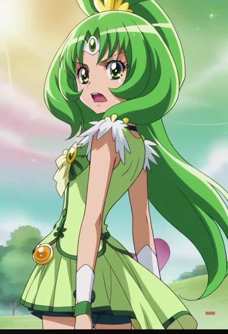 detailed background, shiny skin, <lora:curemarch.pony:1>, curemarch,, , ,,,,,,anime coloring, anime screencap, 1girl,Solo ,, anime,,,,official art, Uncensored ,Unedited ,,,,