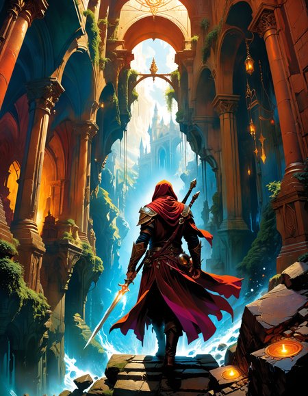 by Duncan Fegredo and Marc Simonetti,  (arcane , superb , masterful:1.4), poster art, bold lines, hyper detailed, expressive,  award winning,  (movie still:1.4), (intricate details, masterpiece, best quality:1.4),
looking at viewer, dynamic pose, wide angle view,
<lora:add-detail-xl:1> <lora:xl_more_art-full_v1:0.5> <lora:looking_at_viewer:2> <lora:MJ52:0.4>