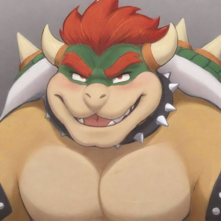 masterpiece, best quality, Bowser, eyes closed, anime <lora:LCMSDXL:1> <lora:Bowserxl-nsfw-trimmed:1>