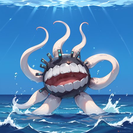 core_9, score_8_up, score_7_up, best quality, masterpiece, source_anime zPDXL2 BREAK, pokemon/(creature/), <lora:enemymine:1>tentacles, abyssal ship, enemy naval mine