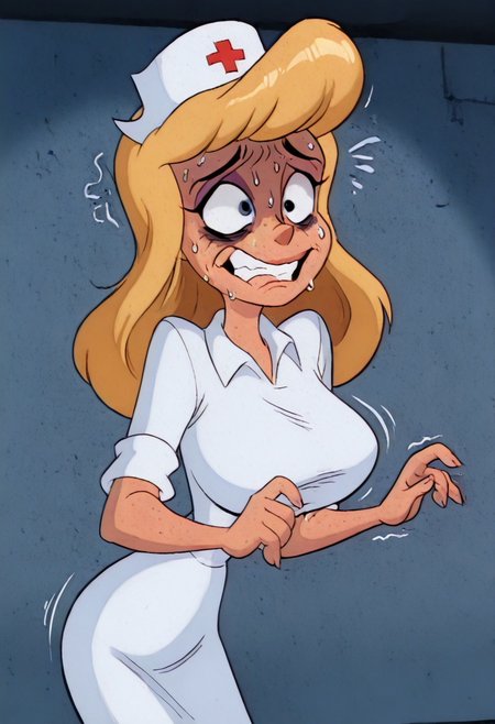 masterpiece, best quality, amazing quality, absurdres,(((((white background))))), (((hellonurse))), (((angry))), (((offending^2))),((((straining)))), ((((deep neckline)))),((((((extremely embarrassing))))),((((extremely rabiding)))),((((((raging)))))),(surprised:2), (smirk:2),(EXCITED:2),(nervous:4),(((((((envying:1.5))))))),(mad:1.5),(grin:1.5),((((twisting)))),((((((extremely malicing)))))),blonde hair, teal eyes, (((1girl))), alone, (big breasts:1.5),((((slim body))))),eyeshadow, twerking,((((tight dress)))), ((((white nurse dress)))), Heloise Nerz, hellonurse, dirty, detailed body, detailed face, highly detailed body, highly detailed face, dynamic pose, posing, ((((((angsty))))), (((((furious)))))), (((((submissive)))))), 1girl, dirty messed burnt blonde  hair, wounds, hit herself,  selfharm,terror,((((fear)))), wounds on face, wounds on body, extreme amount of wounds, wounds everywhere, (((((bags under eyes))))),  bags under eyes, shiners, stupid, dumb, extremely stupid, extremely dumb, no brain, brain damage, stupid blonde, extremely stupid blonde,  blue eyes, eye twitching, nervous eye twitching, extremely hard eye twitching, totally burnt hair, sexy, (horny:2),scared, in love, extremely dirty dress, hardly beaten fifty times, confused, humiliated face, depressed face, black eyes,  extremely broken heart, wall eyes, shaggy hair,smashed mouth, crazy emotion, narrow waist