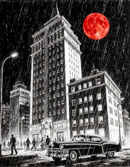 <lora:sin-city_v20:1> disncty <lora:Marv:1> The picture is in black and white