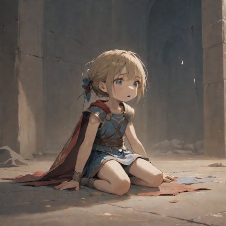 (( dirty )), depth of field, masterpiece, best quality,
fear, crying, giving up, ((emaciated)), ((grieving)), ((Exhausted)),
newbie little,
Girl gladiator ,
(Damaged cloth ),
full body,
<lora:more_details:0.5>