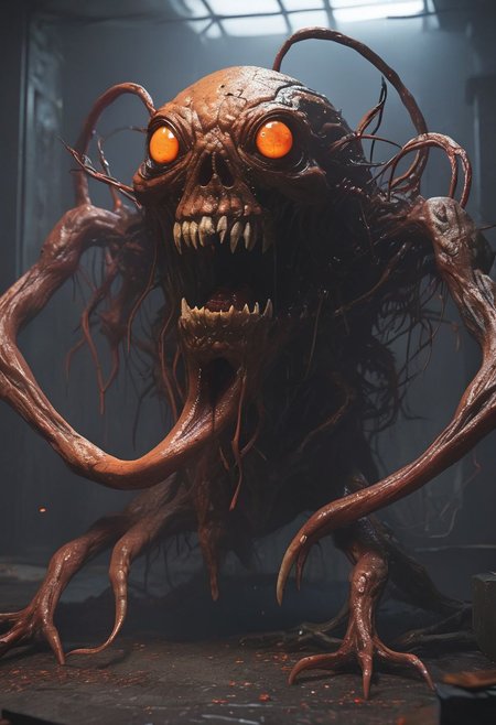 (horror Life form, body snatcher, noodly arms and demonic face, multiple mouthed creature of darkness, multiple tongues licking everything leaning a slime visual:1.4), (in the style of Stephen Gammell and Guillermo del Toro:1.5), (Life in an incubator, plants growing alongside human flesh, ants in hair, dirt bed), long-shot, far-off, very-person octane, 8k, 8mm depth of focus, (low perspective:1.6), high-end scattering colors. 8k, Cinematic Render, Fantastical mood, Unreal engines inside a frame after with many dead  blood on them, With, photoshop in order for artstation, cinematic and Cinema, Dark kimura artstyle on render hyper-out characters on floors UHD lifelike, 4k hyperdetailed, octane cinema4k render and skin frame cyberpunk, hypermaximalist, directed by Reilerealistic 8k render photorealistic level quality perfect resolution, 8k texture, volumetric hazy dark fantasy digital composition art, cinema National Geo coherency, CGSociety   sharp focus ambient, post processing Wires glitchcore texture, intricate
<lora:MercuryXL:0.3> <lora:DrippingXL:0.3>