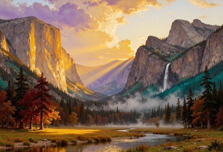 Albert Bierstadt style Flux