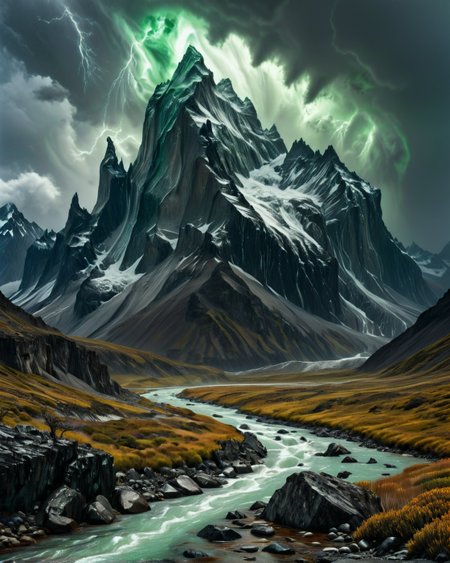 dark fantasy Chilean Torres del Paine where granite spires hold up Southern Cross,Stormfront: Asperitas undulations boiling with greenish pre-tornado light,
random army of dead in landcscape,
<lora:ral-dark-fantasy-il:0.8>,dark fantasy,
<lora:extremely_detailed:4> extremely detailed,
<lora:add-detail-xl:1.1>,
detailxl