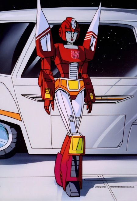 robot planet in space
score_8_up <lora:Transformers 86 FT-000005:1> 1female, autobot, female, red body, red legs, red head, red helmet, small body, petite body, full body, slim body, round large eyes, blue eyes,  small horns protruding from head, , female lips, thin waist, excited expression, transforms in to car, slender form, no stomach grill, red stomach, short stubby, legs, no blue colour,