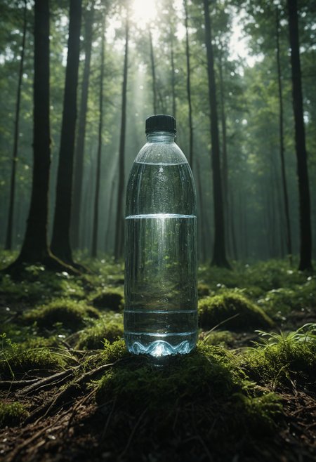 bottle of water, in the middle of the forest, the film light, panoramic shot, is very breathtaking, very realistic, 8k quality, hyper realistic, ultra realism  <lora:add-detail-xl:1>  <lora:great_lighting:1> <lora:JuggerCineXL2:0.8> Movie Still, Film Still, Cinematic, Cinematic Shot, Cinematic Lighting