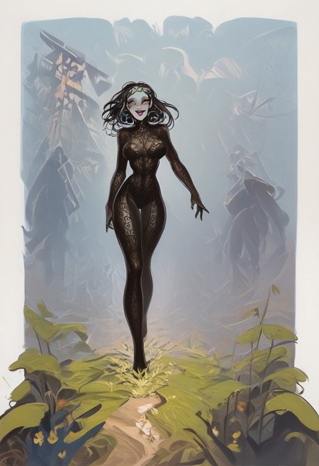 score_9,score_8_up,score_8, thick short black hair, sexy black Warm suit, running, gothic style, lotus position, full body, happy face, smiling, beautiful, running to a viewer, sexy, gorgeous, perfect body, breast focus, simple background, white background,