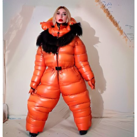 entire full view of hyper realistic front stunning  european blond women with high posture collar wearing a orange fully hooded ((ankle_length_puffy_strait_rear_closed_coat))  ((long_puffy_pants))((fully_extra_puffy_closed_hood)) ((very_high_down_puffy_collar)) ((puffer_down_glove)) ((down_puffer_boots)) ((rigid_neck_puffy_posture_collar))
,slrait downcoat,rear closed coat, posture_collar, boobies ,cover_mouth_collar
long_legs, long_sleeves,  dress, lips, hand_fan, beach,  walking, daytime, sun, sunlight,