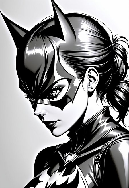 a beautiful punk woman, very detailed, silhouette of batgirl with gold foil <lora:SDXLPaintSplash:0.2>   (perfect hands, perfect fingers), batman logo, <lora:ImgFixerPre0.3:1.0> <lora:add-detail-xl:1.0> <lora:badhandv4:1.0> embedding:EasyNegativeV2 embedding:bad_prompt_version2-neg embedding:fcNeg-neg . perfect lighting, side view, perfect shadows,