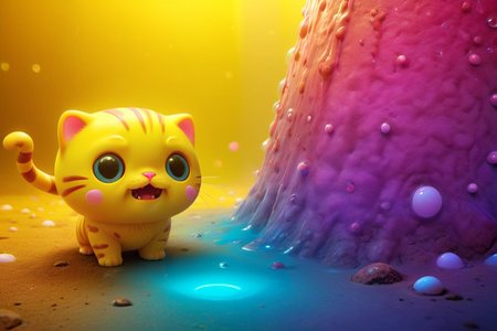 cute little Japanese (cat:1.1) anime, l, detailed scene, perfect face, intricately detailed photorealism, trending on artstation, neon lights, misty night, stunning full body anime art by (Mark Ryden:1.1)   <lora:Nicoletta_Ceccoli_2:0.4> Nicoletta Ceccoli  <lora:another-bored-monsters:0.45> fx-monsters <lora:AnotherBoredDetailXL:0.7>, subsurface scattering, ultra hd, 4k, high def, Photorealistic, Hyperrealistic, Hyper detailed, analog style, realistic, masterpiece, best quality, ultra realistic, 8k, Intricate, High Detail, film photography, soft lighting,  heavy shadow