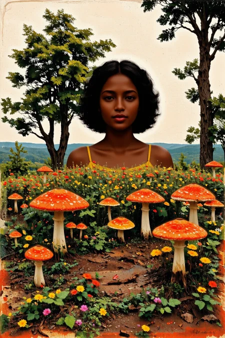 mushroom forest, beautiful Zimbabwean landscape,  woman, multilayer paint splash style, <lora:Hand v2:1> <lora:Anti-Blur:1> <lora:Insane Detail Slider:0.5>   <lora:Flux.1_Turbo_Detailer:0.6>   <lora:flux-photo-transparent_Alpha_1.0:0.8> <lora:flux.1_lora_flyway_Epic-detail_v2:1>   <lora:Painterly01b_CE_FLUX_AIT:0.8> pntrlyCE_style