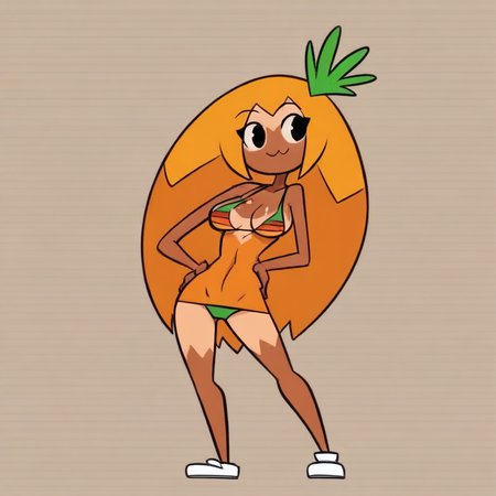 Pineapple topping gal (Pizza Tower)