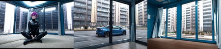 (otherworldly), highly insanely detailed, masterpiece, top quality, best quality, highres, 4k, 8k, RAW photo, (very aesthetic, beautiful and aesthetic), 
1girl, asian female, facing viewer, turtleneck, pants, 
<lora:MM5-v1:0.6>, blue wall, window, sitting, Magic Mirror Car, MM5, indoors, 
1girl, solo, 
(__lazy-wildcards/char/haircolor__),âââ