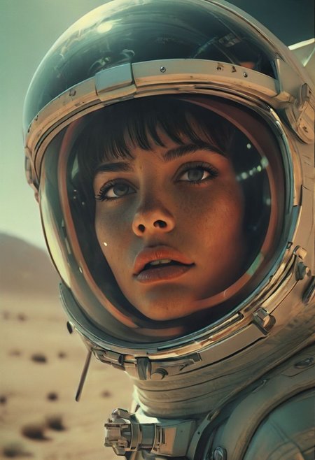 Busty Vintage Spaceage by Ed Mell and Russ Mills,  (luminar , vivacious , masterful:1.4), poster art, bold lines, hyper detailed, expressive,  award winning,  (scenery:1.4), (intricate details, masterpiece, best quality:1.4),
ring light , looking at viewer, dynamic pose, wide angle view,
<lora:add-detail-xl:1> <lora:xl_more_art-full_v1:0.5> <lora:looking_at_viewer:2>
atmospheric haze, Film grain, cinematic film still, highly detailed, high budget, cinemascope, moody, epic, OverallDetail, gorgeous, 2000s vintage RAW photo, photorealistic, candid camera, color graded cinematic, eye catchlights, atmospheric lighting, skin pores, imperfections, natural, shallow dof,