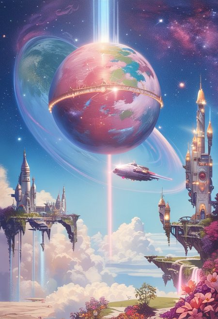score_9, score_8, score_7_up, 1 cosmos, castle in space, futurism, the world of the future, beautiful composition <lora:Smooth Anime Style LoRA XL:0.7> realistic <lora:princess_xl_v2:0.5>