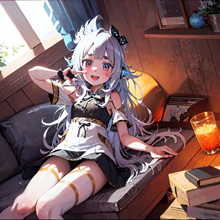 masterpiece, best quality, photorealistic, 3D, shiny_skin, shiny_hair, dynamic angle, beautiful detailed glow, HDR, Rembrandt lighting, colorful refraction, lens flare, bloom, film Reflection, chromatic aberration, light diffusion, public indecency, cowboy shot, deep meaning, physically-based rendering, bright, vibrant, intricate, 1girl,and yuge,<lora:and yuge:1.0>,  :d