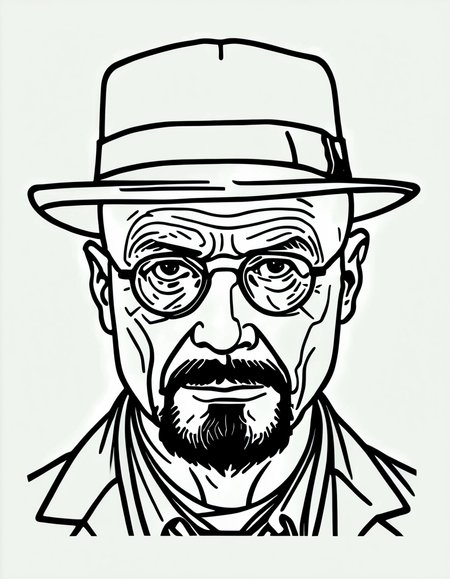 lineartlora, heisenberg, portrait