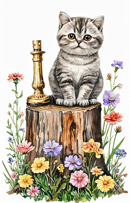 A cat watercolor style - tangbohu [SDXL] 31
