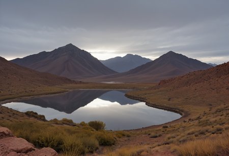 (no human:1.18), (scenic open landscape:1.32) view over (Mountain peak overlooking a serene narrow lake at dawn or dusk for a dramatic sky and reflection in a vast, (arid desert landscape,:1.22) 
Shallow creek, clear water, Rocky outcroppings, Meadow grass: swaying, verdant, 
(photorealistic:1.25), (micro details:1.22), (hidden symbols:1.20), (secret messages:1.18), (riddles:1.16), (cryptic clues:1.15), (stealthy:1.14), (camouflaged hints:1.13), (optical illusions:1.12), (miniature objects:1.11), (intricate patterns:1.10), (subtle hints:1.09), (mind-bending:1.08) , p4  <lora:sdxl\incase_style_v3-1_ponyxl_ilff.safetensors:0.88:0.15>, 
p4,s8