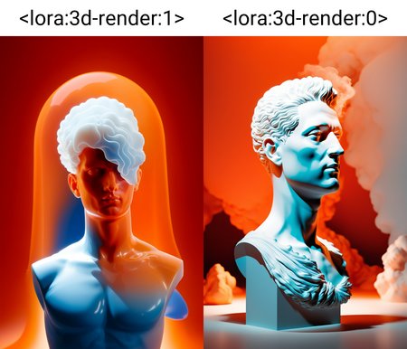 detailed volumetric cloud trapped inside a white human bust, orange background, 3d render, redshift, vignette <lora:3d-render:1>