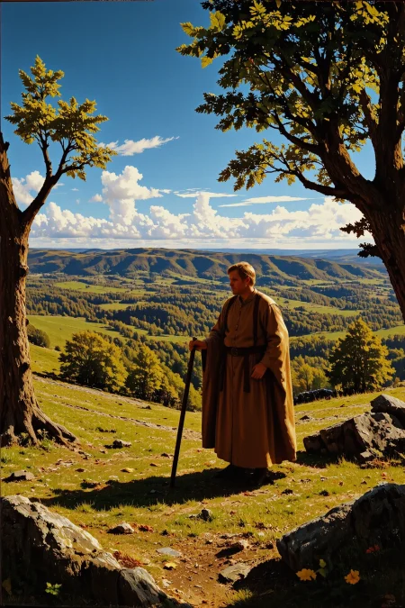 beautiful fantasy landscape, medieval peasant, multilayer paint splash style, <lora:Hand v2:1> <lora:Anti-Blur:1> <lora:Insane Detail Slider:0.5>   <lora:Flux.1_Turbo_Detailer:0.6>   <lora:flux-photo-transparent_Alpha_1.0:0.8> <lora:flux.1_lora_flyway_Epic-detail_v2:1>   <lora:Painterly01b_CE_FLUX_AIT:0.8> pntrlyCE_style