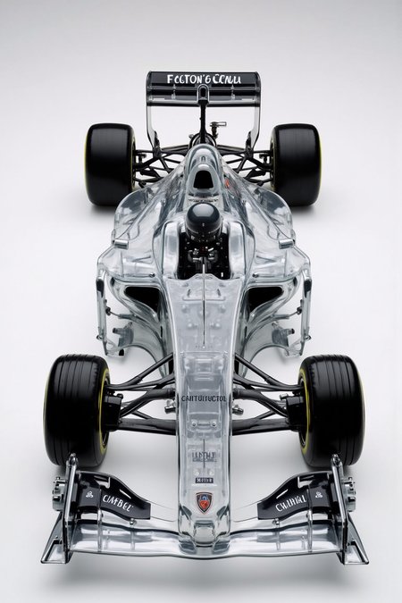 Acrylic, Translucent style, Leyton House Formula One (F1) Race Car.
