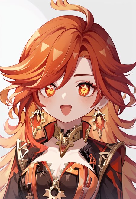score_9,score_8_up,score_7_up,<lora:mavuika_(genshin_impact)_pony:1>,cleavage,open_hands,chibi,solo,open_mouth,fire,:d,1girl,mavuika_(genshin_impact),earrings,jacket,long_sleeves,black_gloves,upper_body,