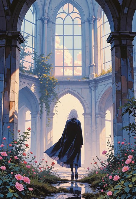 ** I don't know how but it works XD **  femaleD0w sNinister sZystained, flowe342rs M5dmoss lgKonely pasteull, mosftly moAdern, glasssg dlqzgrs, WRghost depth2 cree55Cpy si432nister tIhrough post2s grEMXim wildn8 masture hyperd1WSetailed othbf comk7ic e7Vhyperrealistic, artistic4c 8k2, moqist, b5BOook styVle, ind darkwek, ama9Yzing brokeGn wanderM2hing churc4vdh, Wintricate overgr02own apJocalypse 3uqcolors qDiu_blue andd zXwet zruins, <lora:qiu_blue_000009500:3.14> <lora:Dark_Gray_Photography_flux:3.14> <lora:Flux_Ultimator:3.14> <lora:Comic book V2:3.14>