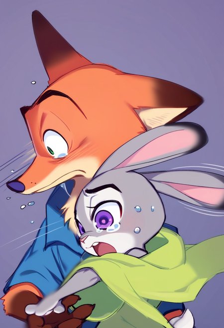 score_9, score_8_up, score_7_up, slapping, motion lines, motion blur
BREAK Nick Wilde, surprised, 
BREAK Judy Hopps, crying,