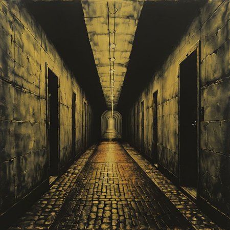 walk, tunnel, Anatolian lands, prison, doors, corridors, searching, landscape, doors, oriantal, techno, cell,  hope, prison, ,8k, master piece, Cinematic, Beautiful Lighting, trending on Devianart, surreal Art, Fantasy, Digital Art, Impressionistic, Surrealist,