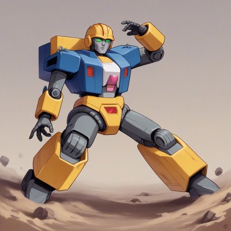 score_9, score_8_up, score_7_up, score_6_up, score_5_up, ,dynamic pose,cartoon, 
BREAK
1male, robot male, (((transformers))), (((constructicons))), transformers animated, (((mixmaster))), (((scrapper))), robot, crawler treads, overalls,  (((construction robot))), (((hard hat)))
BREAK dynamic pose, (((realism))), anatomically correct, 4k, masterpiece, Expressiveh, best quality, highly detailed, solo focus, 1girl, solo, retro artstyle,
(((constructionyardai)))