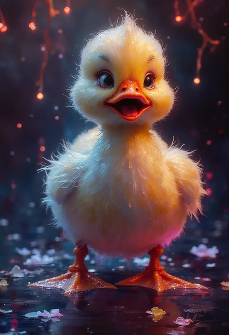Ugly Duckling, vibrant glow