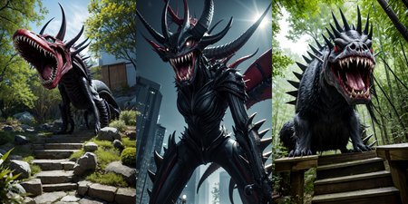 (otherworldly), highly insanely detailed, masterpiece, top quality, best quality, highres, 4k, 8k, RAW photo, (very aesthetic, beautiful and aesthetic), 
__lazy-wildcards/cosplay-char/alien-predator/xenomorph/prompts__, 
<lora:FemXeno:0>, 
(1girl:1.3), eyes focus, 
__lazy-wildcards/dataset/background__,âââ
