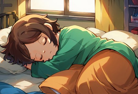 score_9, score_ 8, score_7_up, source_anime, acvillager, sleeping