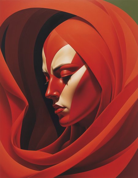 exotic, transient, superb, cacophonic, complex, fleeting, exquisite, photogenic, poetic, red, by Tomma Abts, david mcleod, irving penn, Frank Auerbach, Erna Rosenstein