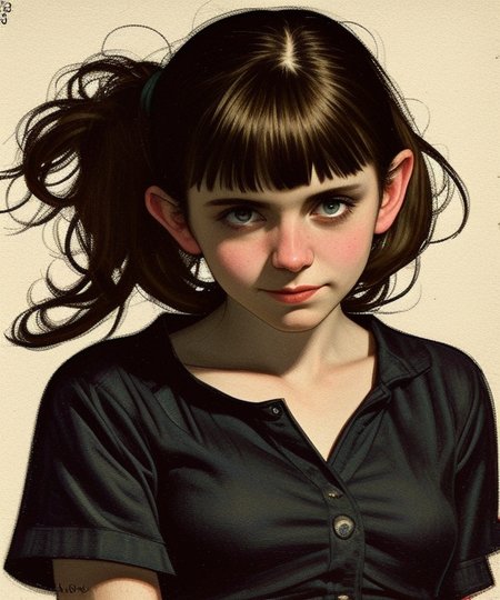 <lora:LCM_LoRA_Weights_SD15:1>
<lora:rogerhaus:1> 
woman, medium breasts, 
maid dress
ponytail, long hair,