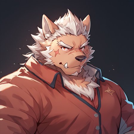 score_9, score_8_up, score_7_up, source_furry, Marchosias, furry, solo, scar, wolf boy, bara, zPDXL3,  <lora:Marchosias:1.0>