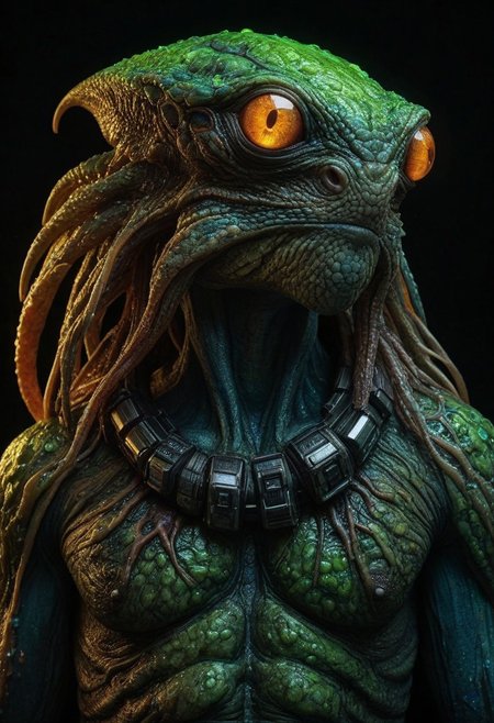 dark fantasy, slimy, unusual color, doodles, hybrid creature, halo, glow, limited dark color palette, vividly detailed, microscopically detailed, (professional photo but beautiful:1.3), hyper realistic and highly, (best quality:1.5), highres, dramatic light, by Steve McCurry, by Rembrandt, (by Kerby Rosanes:1.4)
