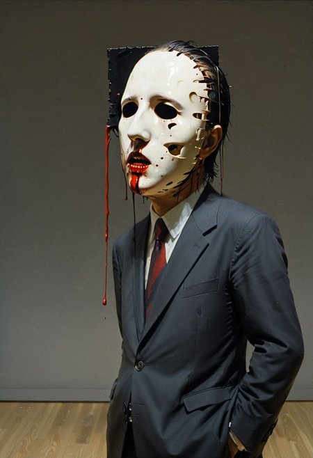 My head is slicing into enigmatic sections, and my primary symptom is that I have no face, but I must see, internationally recognized oil painting by the master, sold at auction for 23 million USD. Expressive powerfully pained expression intermingled with notes of confusion.