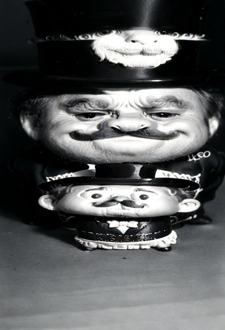 ((((((black and white,wideputinmeme))))),((small man with mustache, top hat, kenbis, chibi, chibi, male only, male, male chibi, monocle, art deco, thick mustache, comically large mustache, handlebar mustache, tiny, multiple men, shrunk, microxl, some little guys,  high angle, from above)), bwMovies, realistic, photo, vintage photo, ((very small man, small man, a small man, a man who is small, a small man)), an unapologetically small human male, black and white, smiling, very happy, euphoric, ecstatic, wonderful small men, large smile, huge smile