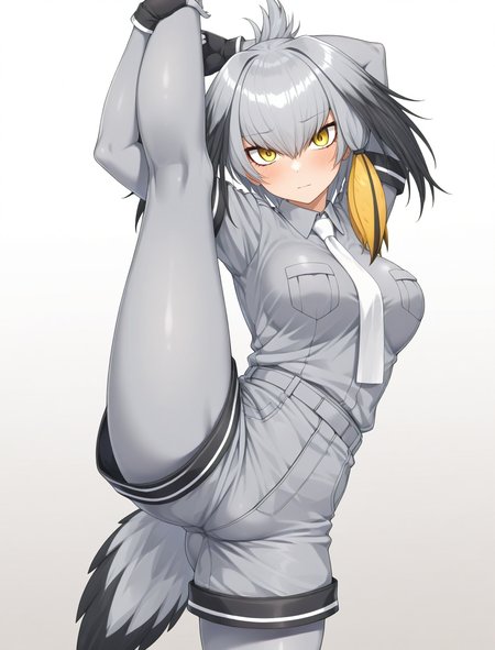 <lora:shoebill_XL_illustrious-noob_v1:1> 1girl, shoebill \(kemono friends\), casual, standing split,, best quality, masterpiece, high quality,  highres, absurdres ,<lora:NoobV065sHyperDmd:1>