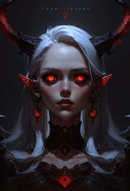 score_9, score_8_up, score_7_up,  rating_safe, 1girl, solo, glow eyes, white hair, red light, demon, full face, symmetry, dark theme  <lora:pony/concept_art_darkside:0.8> concept art, realistic <lora:pony/gwent_v2.0:0.6> gwentstyle <lora:pony/expressiveh:0.8> expressiveh