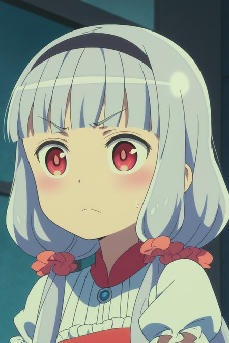 rating safe, score_10, score_8_up, score_7_up, score_6_up, uncensored, anime screencap, flat shadows BREAK kate hoshimiya, 1girl, upper body