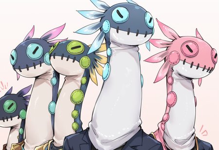 (score_9:0.9),score_8_up,score_7_up,rating_safe,anime_style,(zPDXL),<lora:Wiggler helmet ponyXL v1:0.9>,4girls,looking at viewer, sound effects, jojo no kimyou na bouken, jojo pose, 
BREAK pink wiggler helmet,
BREAK green wiggler helmet,
BREAK blue wiggler helmet,
BREAK yellow wiggler helmet,