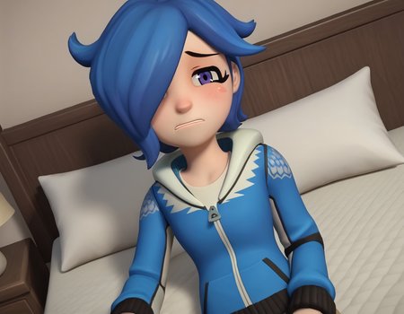 score_9, score_8_up, score_7_up, source_anime,
turboartificialrapidintelligence, <lora:turbo-artificial-rapid-intelligence-ponyxl-lora-nochekaiser:1>,
turbo artificial rapid intelligence, blue hair,hair over one eye, purple eyes, 3d,
hood, hoodie,
indoors, bed, bed room, on side, blush, drunk,
looking at viewer, cowboy shot, dutch angle, solo,