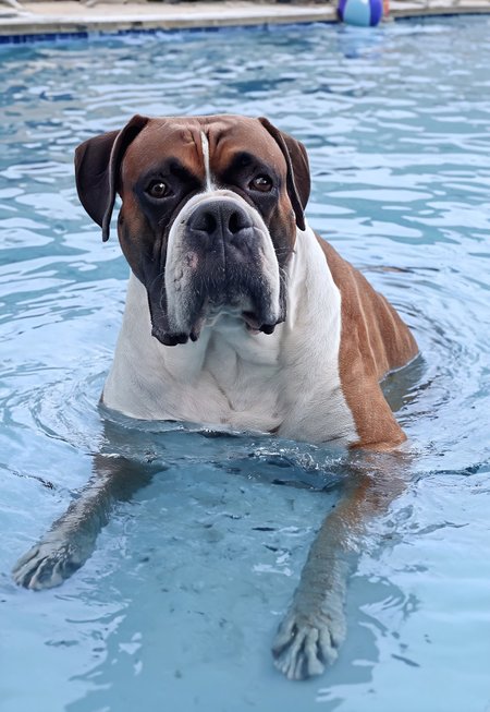 score_9, score_8_up, score_7_up, score_6_up, score_5_up, score_4_up, source_real, source_photo, 1dog, mack, dog, ,swimming, <lora:guard_dogs_pxl:1>