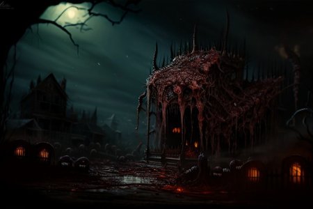 Photography, photorealistic, insanely real life detailed, 8k, highest resolution possible, sharp focus, taken with professional DSLR and lenses, cinematic, taken best skilled cinematographer, 
monster, horror \(haunted house\), Darkness,
haunted house, indoors,night,dark, creepy, scary,terrifying, haunted,
horror movie atmosphere, cinematic dark night time lighting and dramatic shadows,
Cinematically<lora:Reel_WHorror_1_2_9_ReWo_n:1> realistic horror and gore scene of an indoors, humanoid, eyes,
extra eyes,
blood,
tentacles,
horn,
flesh,
veins, multiple limbs, blood pool, teeth, rim lighting, pov, (8K, RAW photo, best quality:1.2, masterpiece:1.2), (realistic, photo-realistic:1.2), ultra-detailed,